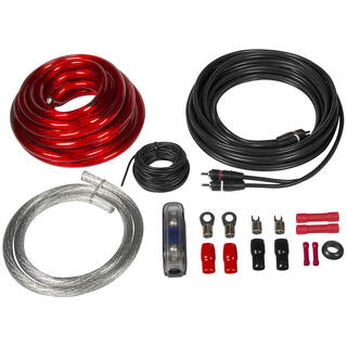 ESX strømkit, 20 mm² Kabelkit med RCA og Mini-ANL sikringsh.