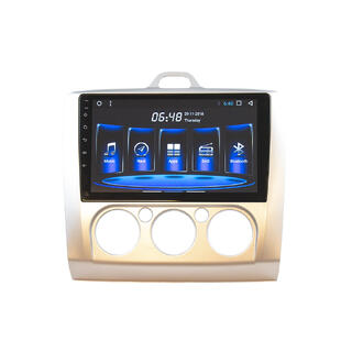 HARDSTONE Android headunit - 9" Ford Focus (2005 - 2007) m/Manuell AC