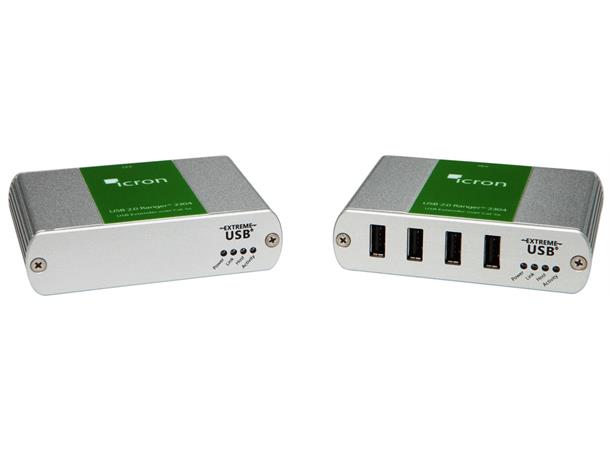 Icron Extender USB2 Tx/Rx 4-port ! 1xTP Max 100 m PowerRx Ranger 2304