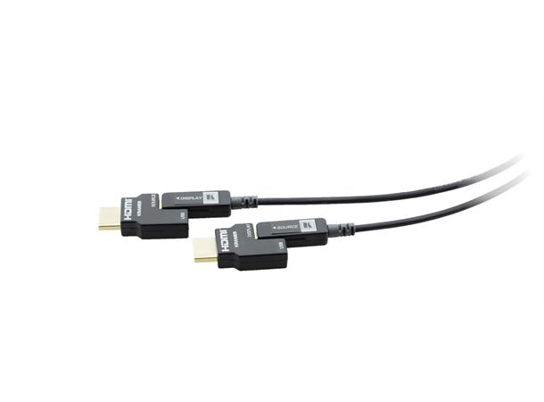 Kramer HDMI Hybridkabel -  100 m HDMI Fiber/Kobber HDCP2.2 Sort Detach