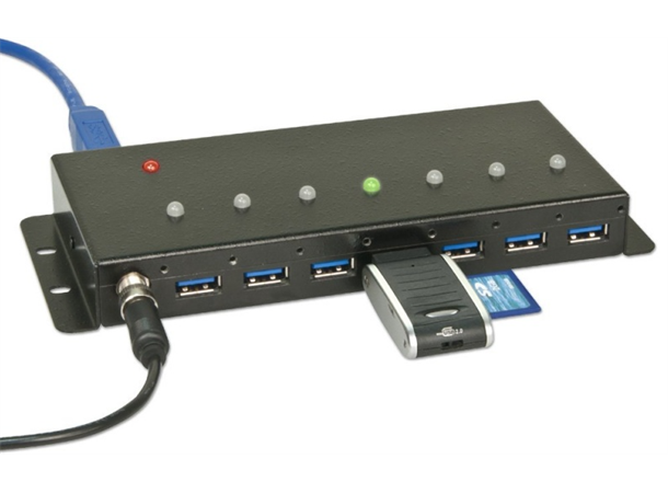 Lindy HUB 7-port USB3 Power Med strømforsyning