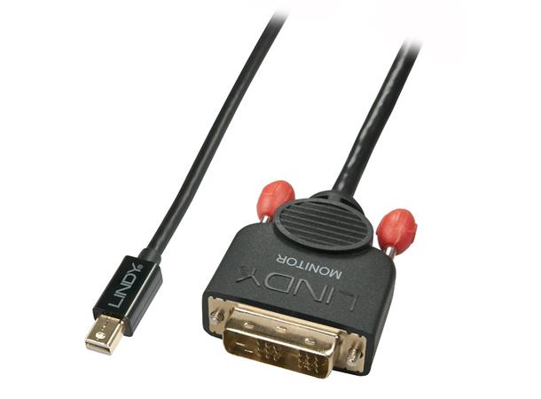 Lindy MiniDP - DVI Kabel - 0,5 m MiniDisplayPort til DVI