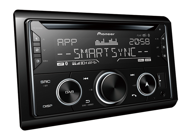 PIONEER FHS-820DAB 2 DIN CD-spiller med usb, bluetooth