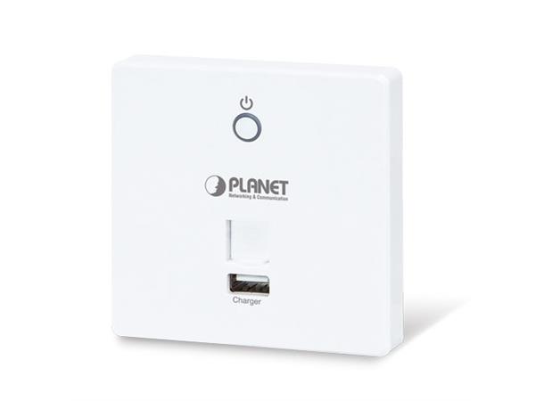 Planet Trådløst Aksesspunkt USB lader 5 GHz7 802.11ac -750Mbps PoE Veggmontert