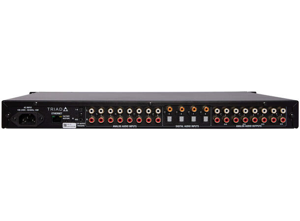 Triad lydmatrise 8:8 EQ stereo EQ 8:8 med 4 progammerbare digital inn