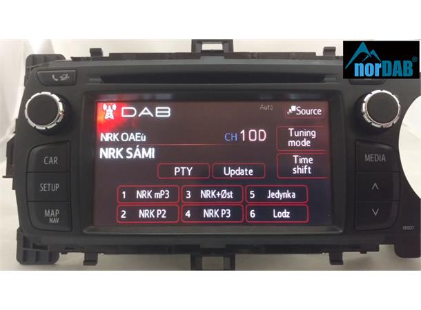 norDAB Premium DAB-integrering Toyota (og Lexus u/Navi) (2006-2016)