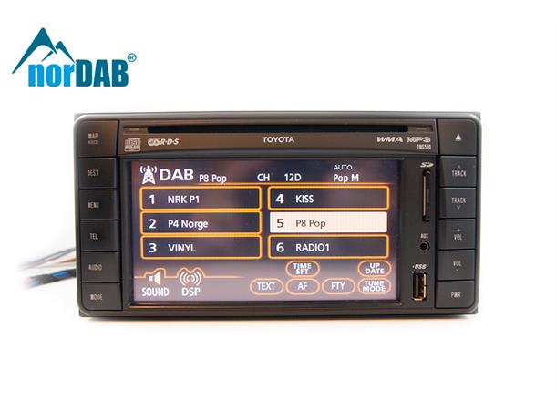 norDAB Premium DAB-integrering Toyota (og Lexus u/Navi) (2006-2016)