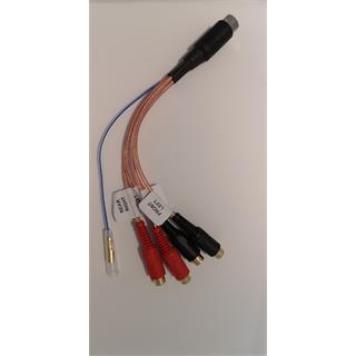 AUTOLEADS Aktiv adapter motsatt! Volvo 6pin DIN til 4 RCA og remote