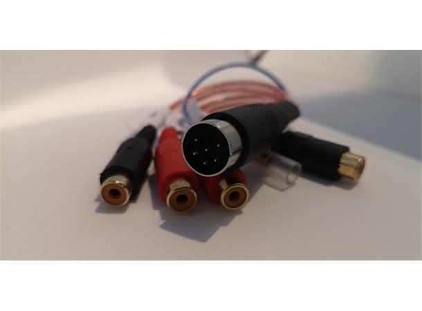 AUTOLEADS Aktiv adapter motsatt! Volvo 6pin DIN til 4 RCA og remote