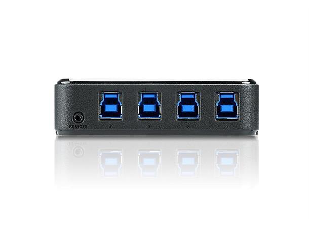 Aten Switch 4 x USB 3.1 m/kabler 4 Datamaskiner deler 4 xUSB 3.1 Porter