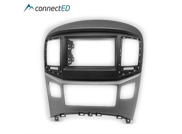 ConnectED monteringsramme 2-DIN Hyundai H1 (2017 -->) Sort/Sølv