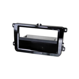 InCarTec Premium monteringsramme 1-DIN VW/Skoda RCD/RNS-formfaktor (Sort piano)