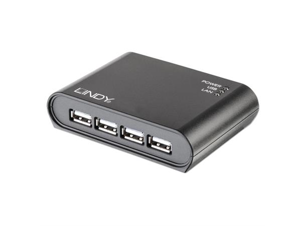 Lindy Server 4-port USB2 Gigabit Ethernet