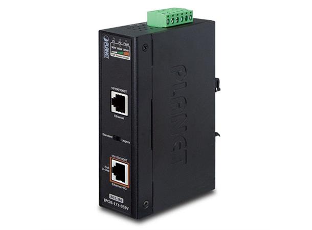 Planet Injector 1-port PoE+  95W 12-48V IEEE802.3bt IP30 Industri