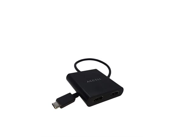 Accell USB-C > 2 x HDMI 1.4 MST Hub USB-C 4K@30Hz HDMI 1.4b