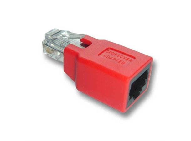 Adapter UTP Crossover/Krysset Ethernet RJ45 Crossover adapter