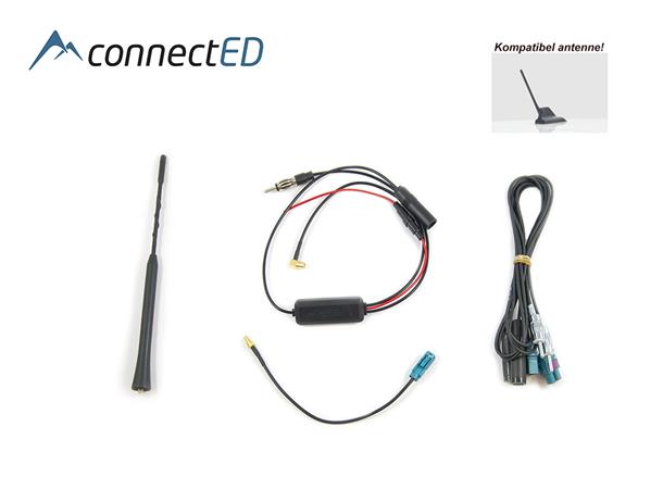 ConnectED skjult DAB-antenne (Fakra) VW (2007 - 2016) m/hafinne og pisk