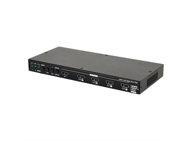 Cypress HDMI Splitter 8Port 4K60 4:4:4 18 Gbps, HDCP 2,2