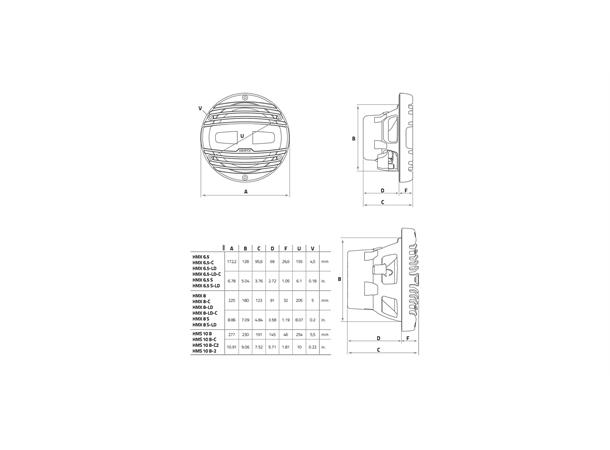 Hertz marine HMS10B2, 10" sub hvit 2ohm Sprutsikker IP65, 500W