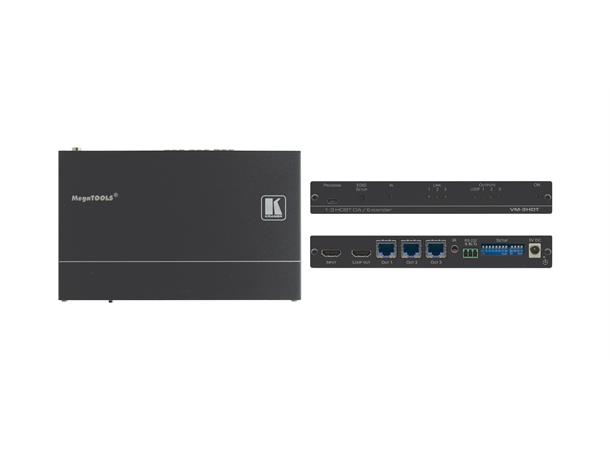 Kramer Splitter 1+ 1:3 HDBaseT 4K60 10.2Gbps EDID re-K IR RS232