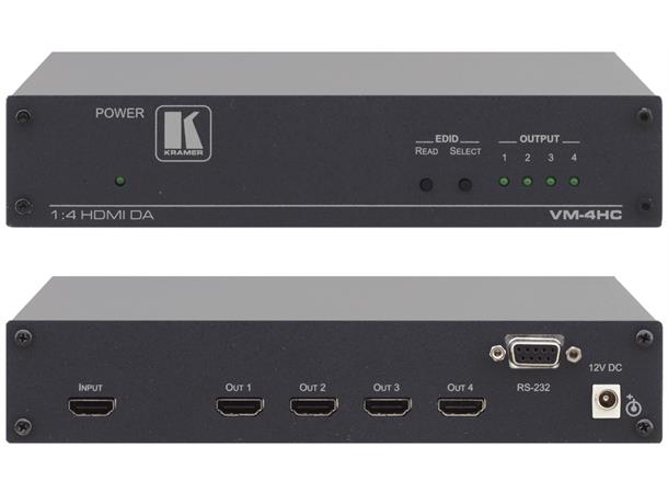 Kramer Splitter  1:4 HDMI 6.75Bbps EDID re-K HDCP