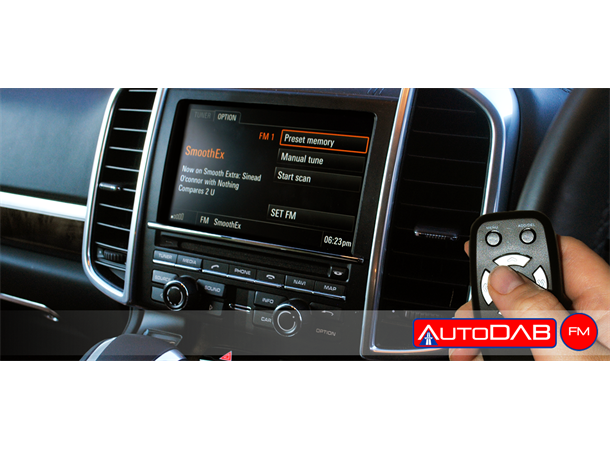 AUTODAB FM - DAB INTEGRERING FM-MOD FM-Modulering/fjernkontroll  (m/antenne)