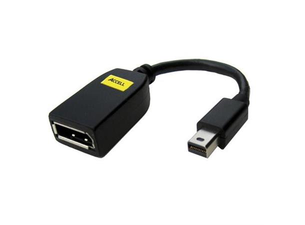 Accell Adapter MiniDP > DP Videokilde: MiniDisplayPort 1.1 Eyefinit