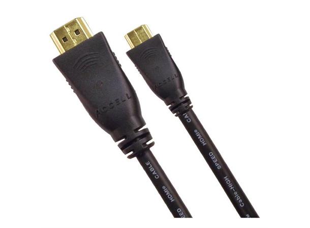 Accell MiniHDMI - HDMI High-Speed- 1,8 m HDMI Kabel Sort 4K