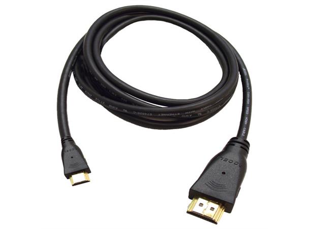 Accell MiniHDMI - HDMI High-Speed- 1,8 m HDMI Kabel Sort 4K