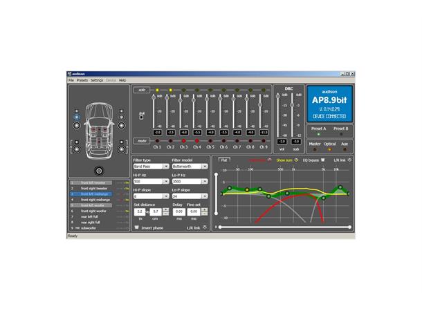 Audison PRIMA 8/9-kanals forsterker 520W RMS  @ 2ohm