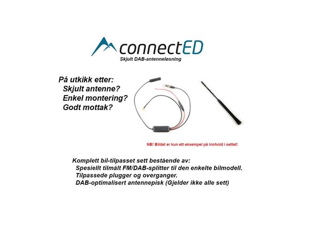 ConnectED skjult DAB-antenne (SMB) Audi A1 (2010 - 2018) m/Chorus