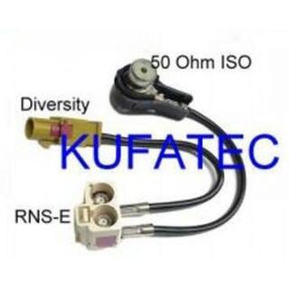 KUFATEC Antenneadapter DBL FAKRA (Hun) - FAKRA (Han) + ISO (Han