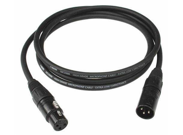 Klotz Mikrofonkabel XLR -  1,0 m XLR 3-pol Plugg - XLR 3-pol Kontakt