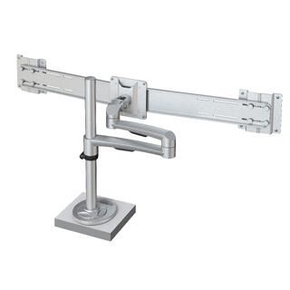 Kondator Monitorarm OSLO Duo Sølv Gjennomføringsfeste