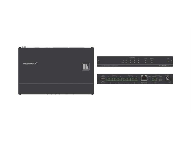 Kramer Dante interface - 4 inn / 4 ut Mikrofon (phantom)  eller linje - RS232