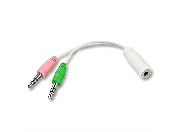 Lindy Adapter 3,5mm - 2x3,5mm Apple/HTC 3,5mm Hun - 2x3,5mm Han