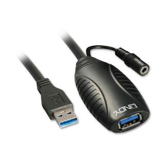 Lindy USB3 Kabel A-A - 10 m Aktiv skjøt USB3 Extender Aktiv skjøtekabel