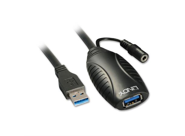 Lindy USB3 Kabel A-A - 10 m Aktiv skjøt USB3 Extender Aktiv skjøtekabel