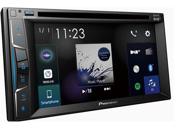 PIONEER AVH-A3200DAB 2 DIN DVD DAB BT USB/IPHONE 6,2"