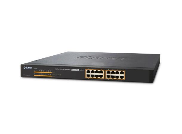 Planet Switch 16-p Gigabit 16xPoE+ Rack B220W