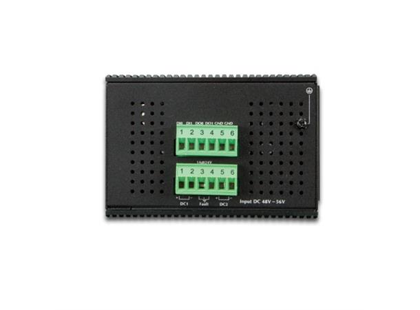 Planet Switch 8-p GB 8x PoE+ 2xSFP Layer2+ Industri IP30 DIN IPv6