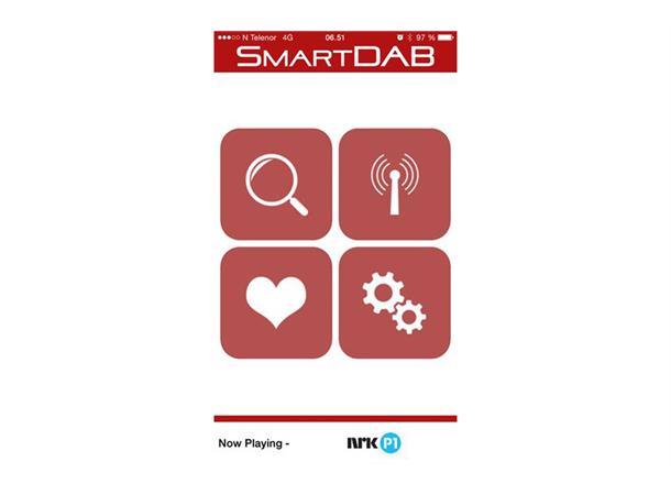 SmartDAB FM - Med SAD5 antenne DAB-integrering via App & FM eller Aux