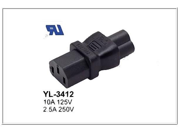 Strømadapter C6-C13 Overgang C6-C13