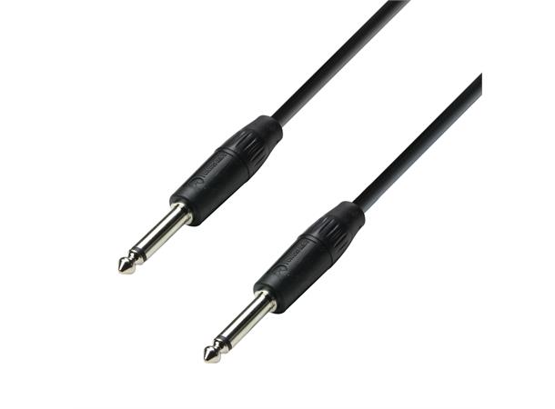 AH Høyttalerkabel 2x1,5mm² - 10 m Høyttalerkabel 6.3 mm Jack TRS