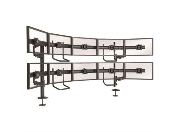 Chief Kontour K4 Bord 5x2Skjerm VESA Max 10 x6,8 Kg Bolt Sort