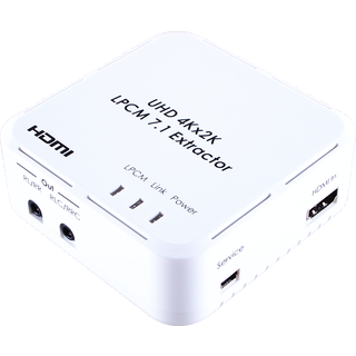 Cypress De-Embedder HDMI 4K 3D 7.1 HDMI til HDMI Analog 7.1 Digital TOSLINK