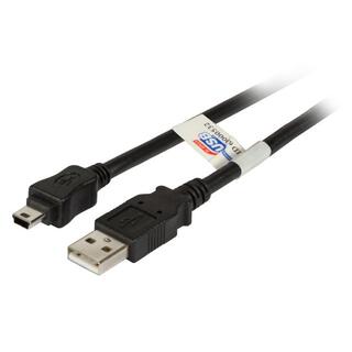 EFB USB2 Kabel A-Mini B -  0.5 m, Sort