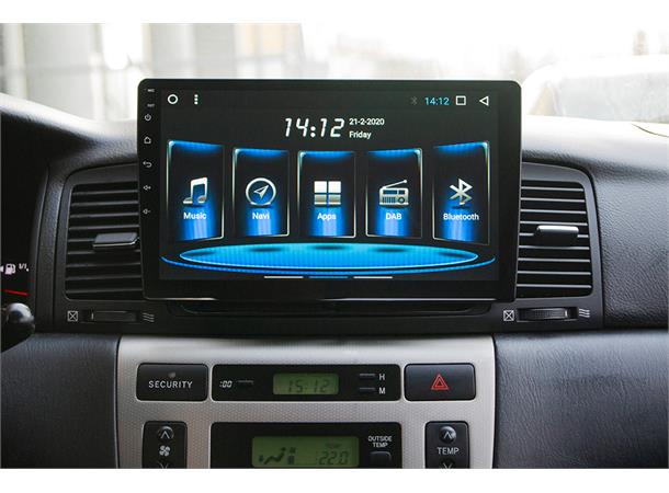 HARDSTONE Android headunit - 10,1" Universal "Floating screen" 2-DIN