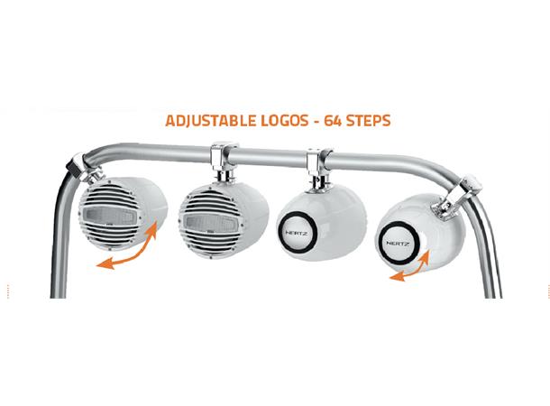 Hertz HTX8MCLW, 8" koax TOWER 2-v hvit Sprutsikker IP65, 200W