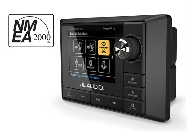 JL Audio Media Master O-MM105 DAB+ Værbestandig marine hovedenhet